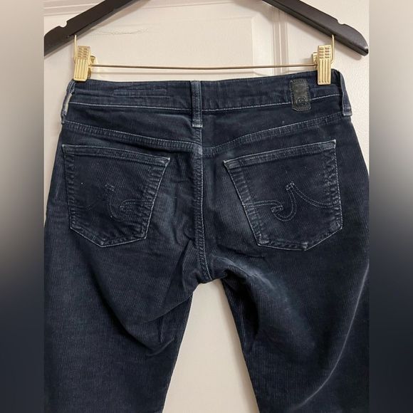 Anthropologie AG Tomboy Boyfriend Fit Distressed Whiskered Corduroy Jeans Sz 26R - Picture 6 of 13